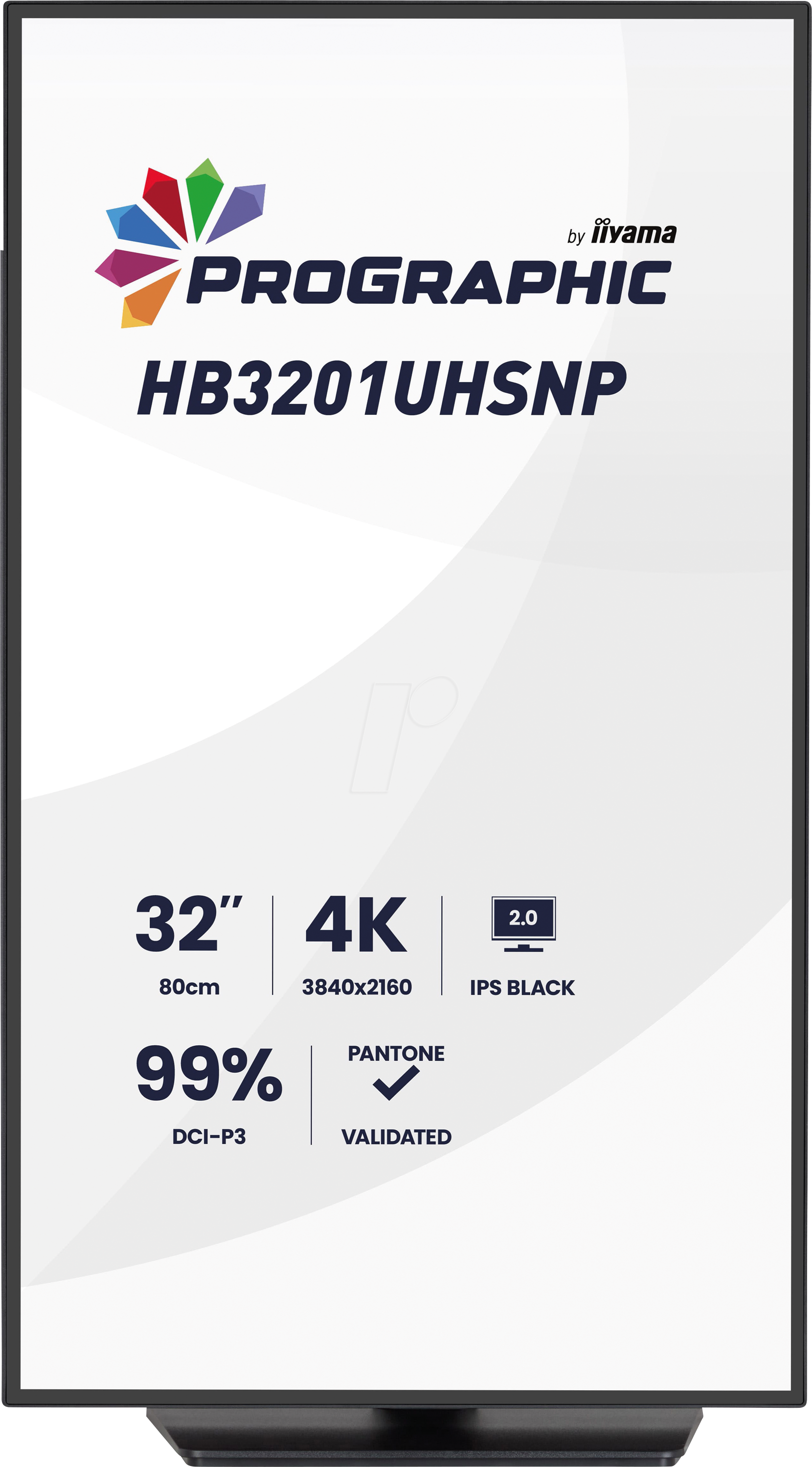 4948570125395 - IIY HB3201UHSNPB - 80 cm Monitor 4K UHD USB Pivot Lautsprecher