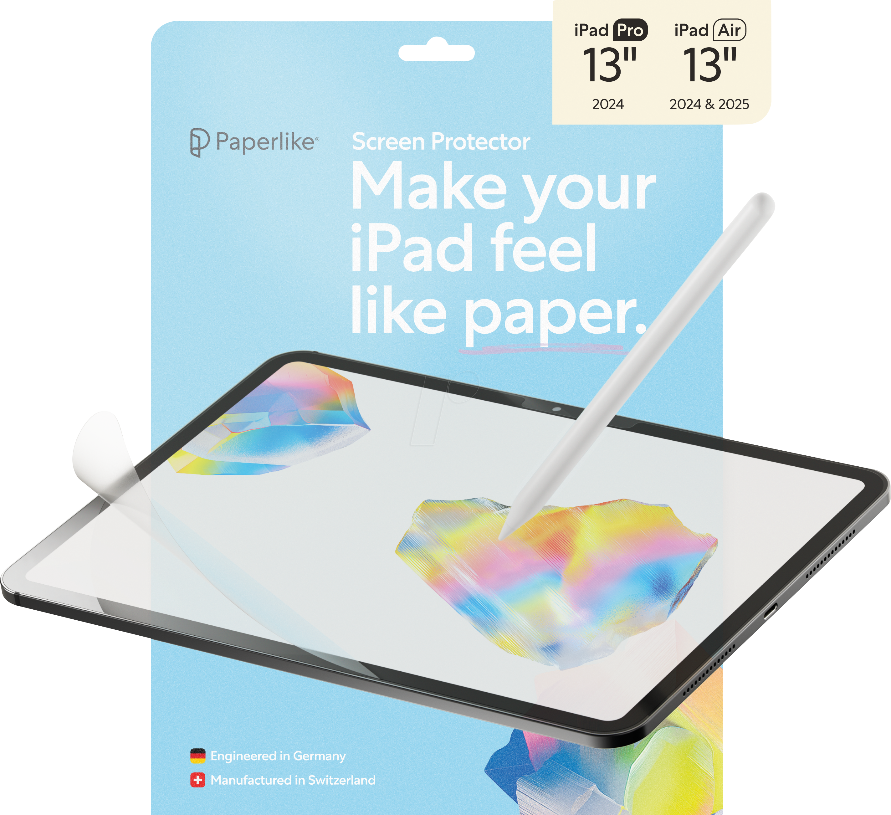 4260470090727 - 30 Display-Schutzfolien für Apple iPad Pro 11 M4 (2024) iPad Pro 13 M4 (2024) iPad Air 11 M2 (2024) iPad Air 13” (2024) iPad Air 13” (2025) 2 St