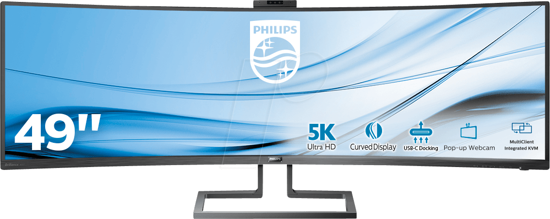 8712581753719 - Brilliance P-line 499P9H LED-Monitor EEK G (A - G) 124 cm (488 Zoll) 5120 x 1440 Pixel 329 5 ms USB 32 Gen 2 (USB 31) USB-C® HDMI® DisplayPort