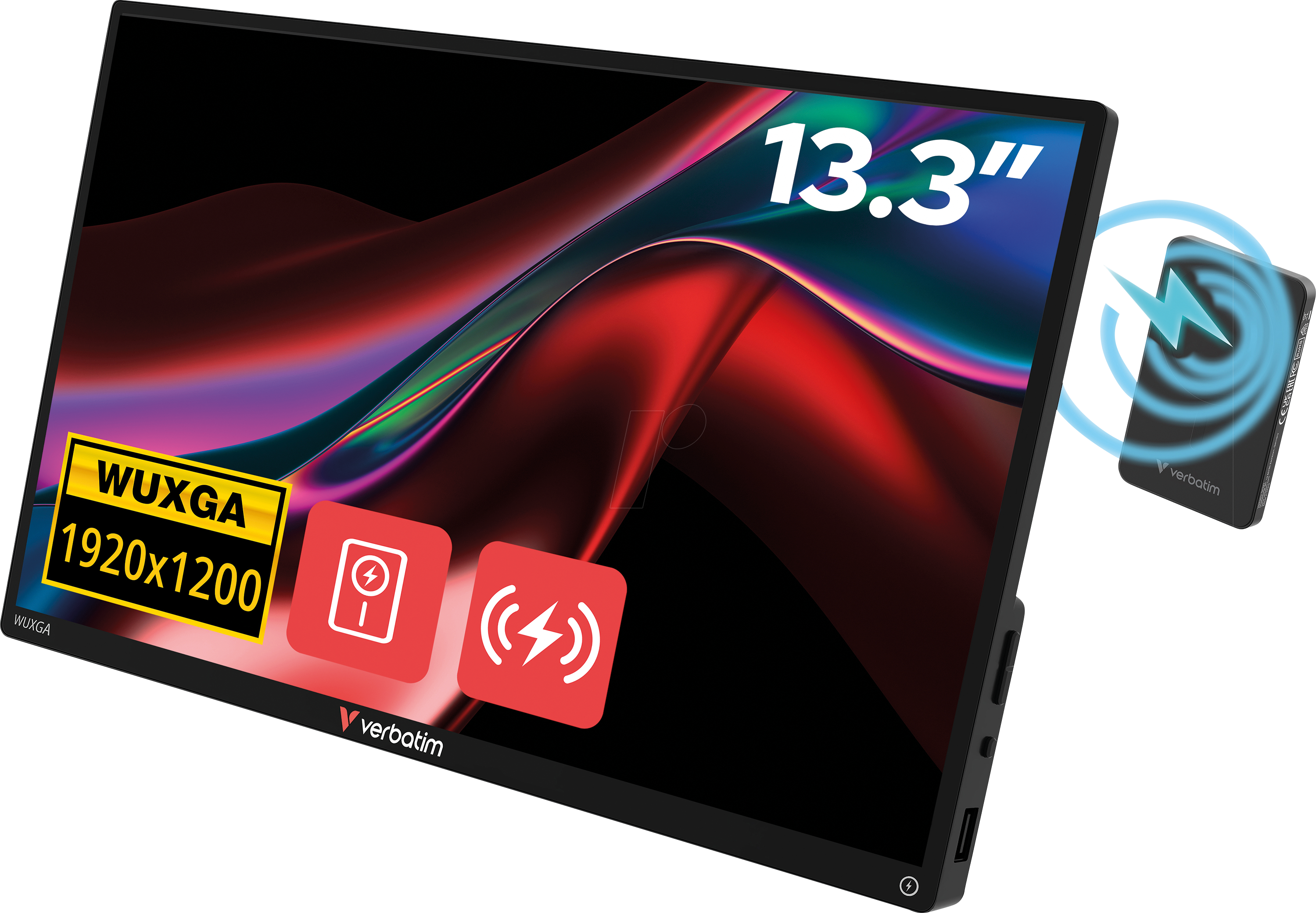 0023942320876 - VERBATIM 32087 - 337cm Monitor 1610 WUXGA Touch mit Powerbank 0023942320876 - VERBATIM 32087 - 337cm Monitor 1610 WUXGA Touch mit Powerbank