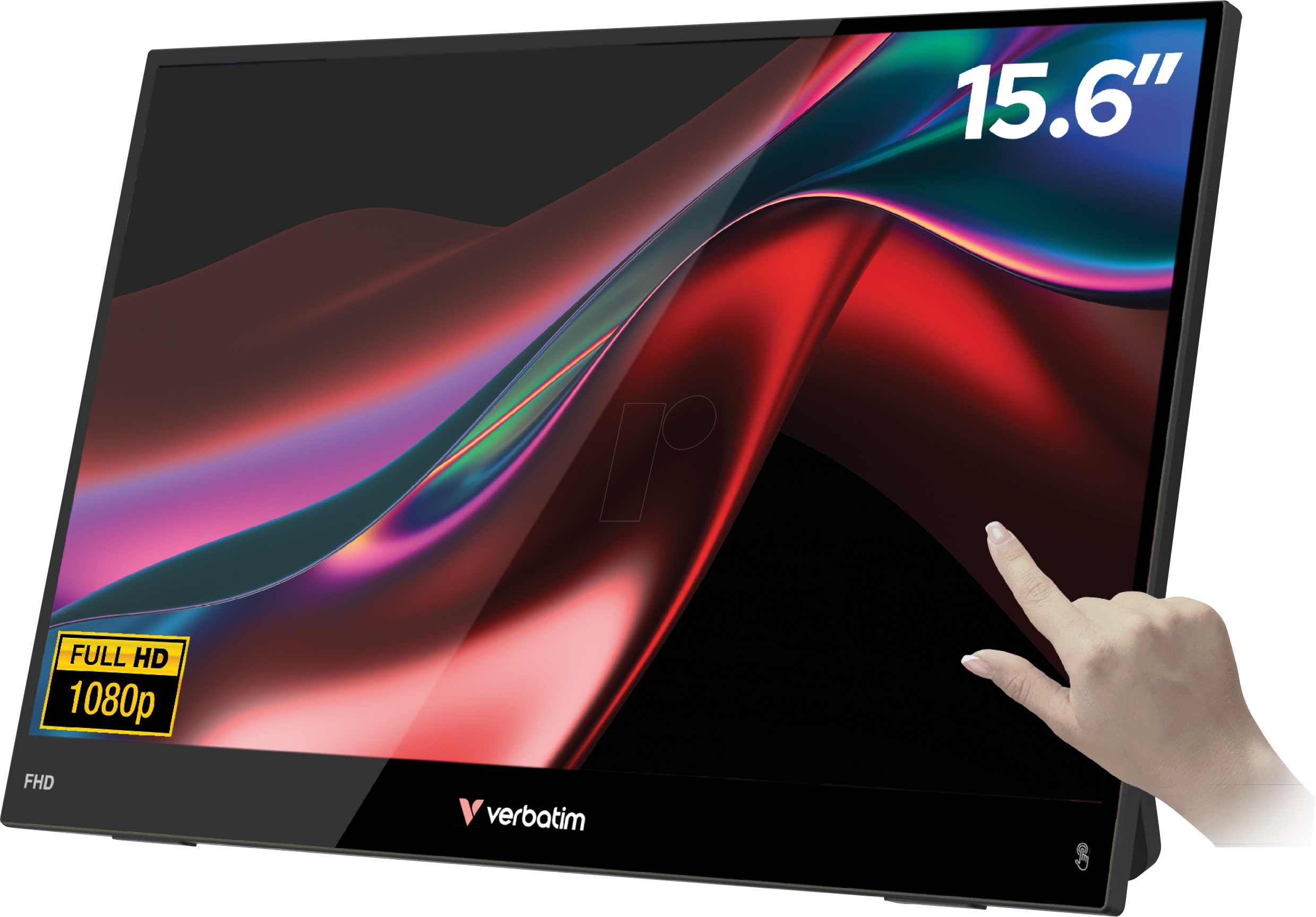 Image of 15.6" Verbatim Portable 15.6" FHD Touch Monitor LIGHT
