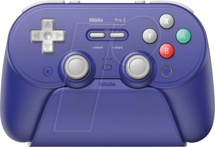 8BitDo Pro 3 - Bluetooth - 2.4G - Hall Effect - TMR - Purple - Wireless Controller - Nintendo Switch 2