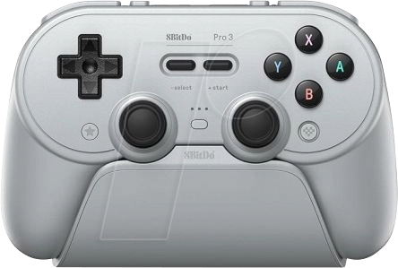 8BitDo Pro 3 - Bluetooth - 2.4G - Hall Effect - TMR - Grey - Wireless Controller - Nintendo Switch 2
