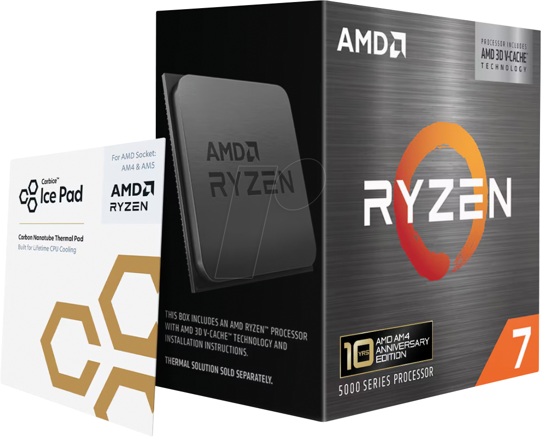 Image of AMD R7-5800X3D - AMD AM4 Ryzen 7 5800X3D, 8x 3.40GHz, boxed ohne Kühler