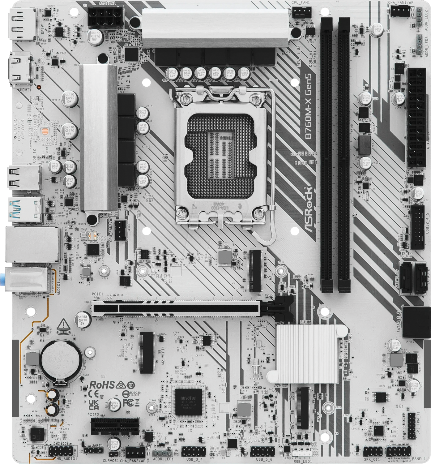 4711581492356 - B760M-X GEN5             1700 mATX HDMI DP       DD