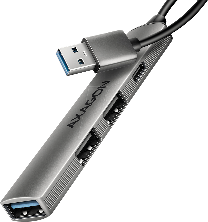 8595247909329 - AXG HUE-STA - USB 30 4-Port Hub 3x A 1x C USB-A Kabel 12 cm