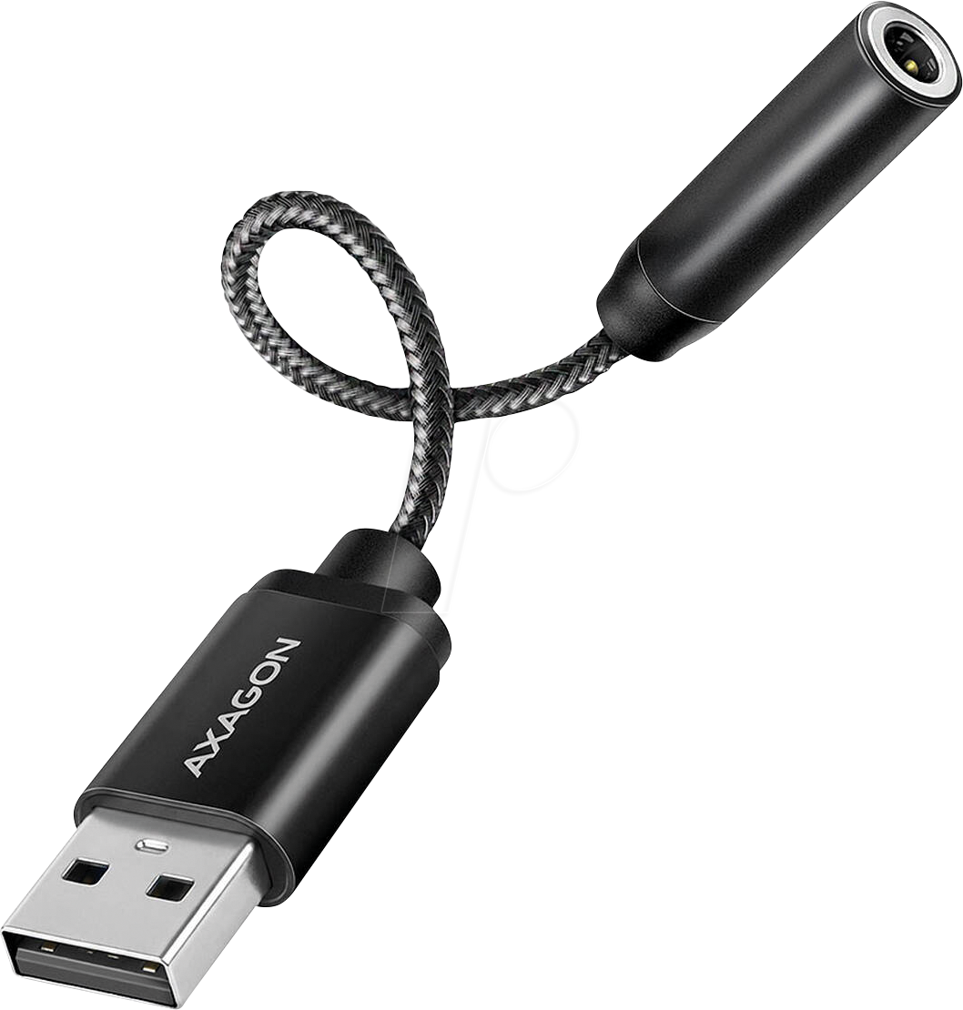 AXG ADA-HA - AXAGON ADA-HA USB-A > Audio-Adapter, 3,5-mm-Klinke