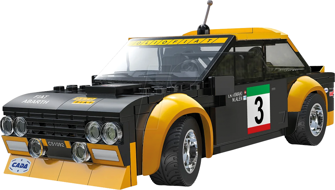 4042774474928 - 402859 - CaDA Fiat Abarth 131 120 schwarz 24GHz Bricks