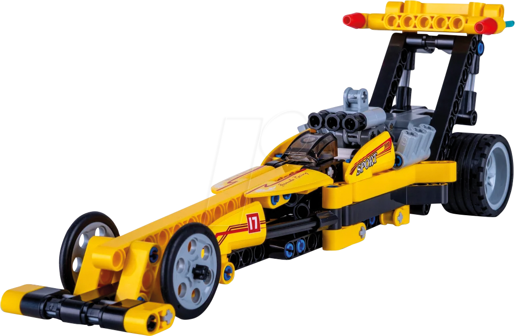 4042774474973 - 402863 - CaDA Drag Racing gelb Bricks