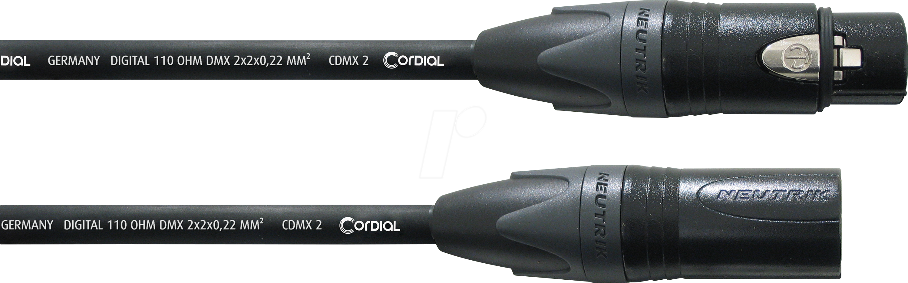 CDX 20-2 - CORDIAL 1x NC5FXX, 1x NC5MXX, 20,00m