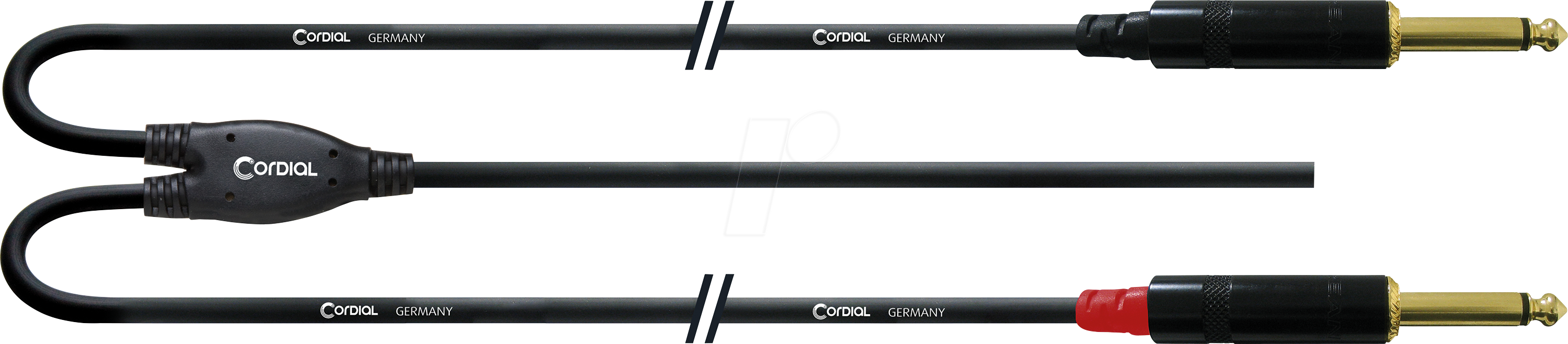 CFY 3 WPP-LONG - CORDIAL 1x 3.5mm Klinke stereo, 2x 6.3 mm Klinke mono, 3,0m