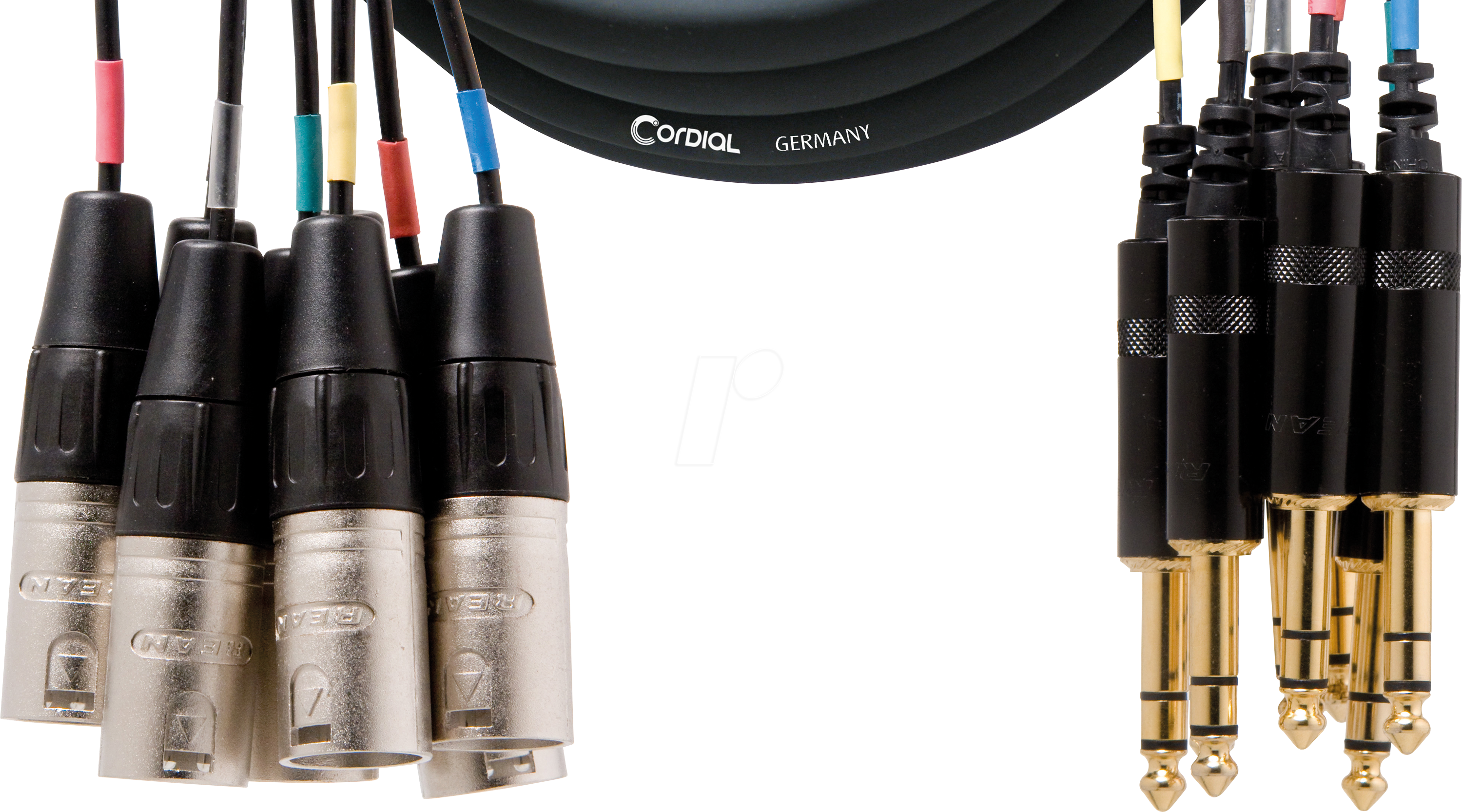 CML 8-0 MV 5 C - CORDIAL 8x XLR male 3 pol, 8x 6.3 mm Klinke stereo, 5,00m
