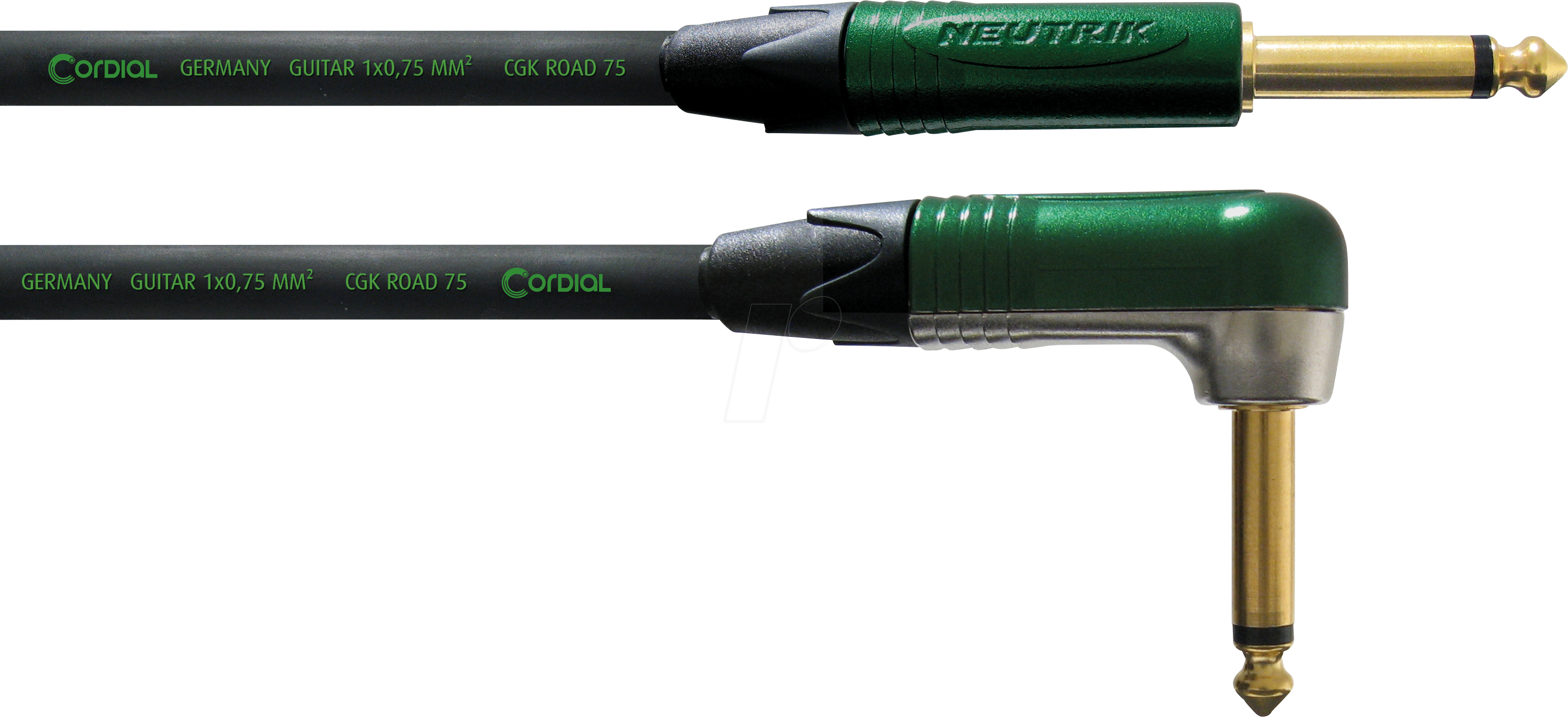 CRI 9 PR - CORDIAL 6,3 mm Mono Klinke, Mono Winkelklinke, 9,00m