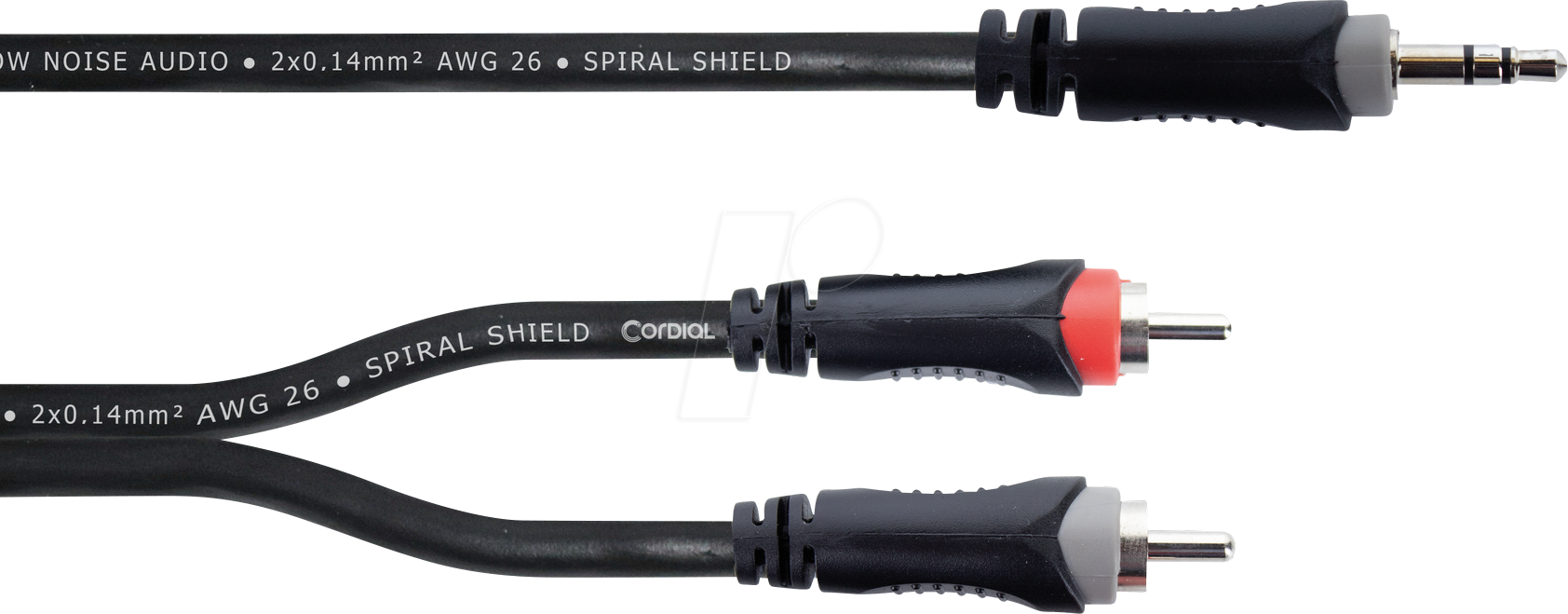 4250197659277 - EY 5 WCC - Y-Adapter Kabel 35 mm Stereo Klinke > 2x Cinch Stecker 5 m