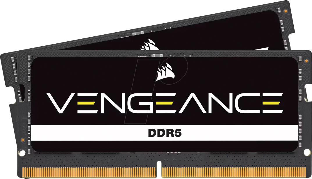 0840006691037 - Vengeance SODIMM DDR5-5200 - 96GB - CL44 - Dual Channel (2 Stück) - Unterstützt Intel XMP - Schwarz
