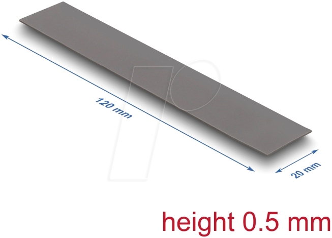 4043619184750 - DELOCK 18475 - Wärmeleitpad 30 W mk 120 x 20 x 05 mm 4043619184750 - DELOCK 18475 - Wärmeleitpad 30 W mk 120 x 20 x 05 mm