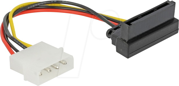 Image of DELOCK 60104 - Delock Kabel Power SATA HDD > 4 Pin Stecker - gewinkelt
