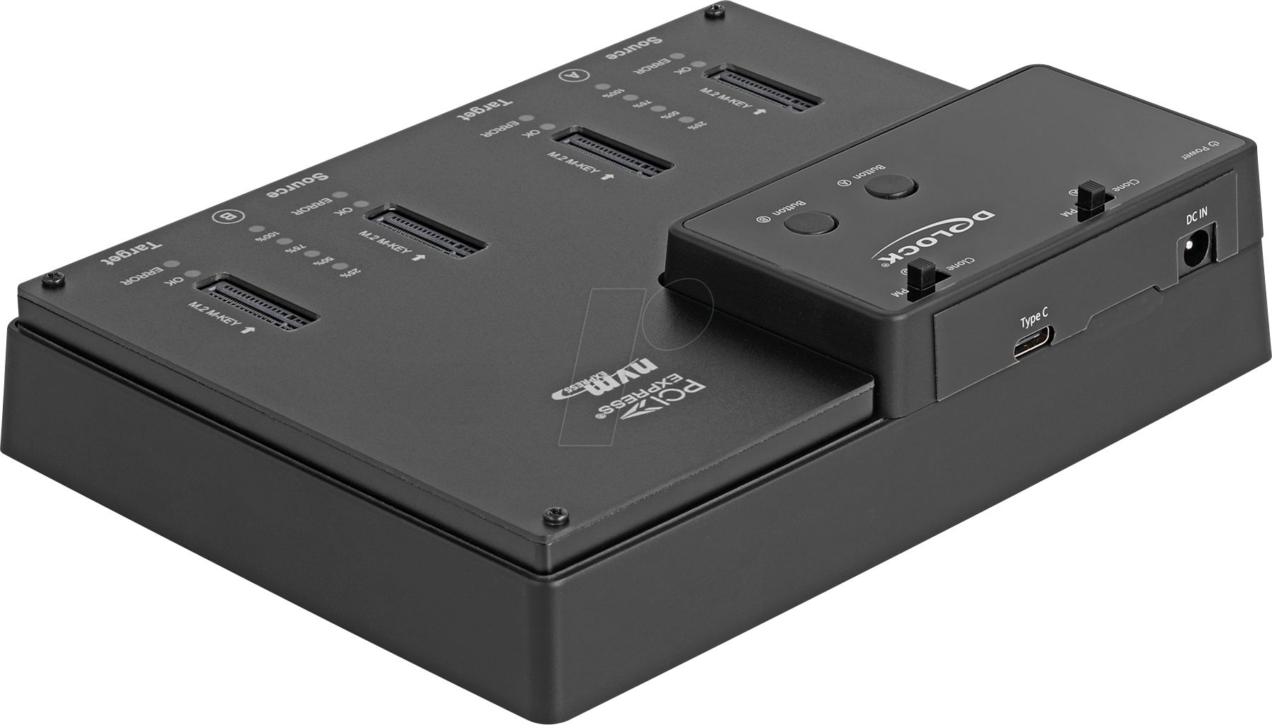 4043619641246 - - SSD-Dockingstation mit Klon-Funktion Schächte 4 - M2 - M2 NVMe Card - USB 32 (Gen 2) - Schwarz 4043619641246 - - SSD-Dockingstation mit Klon-Funktion Schächte 4 - M2 - M2 NVMe Card - USB 32 (Gen 2) - Schwarz
