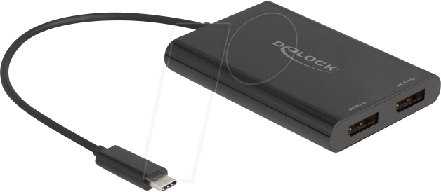 4043619643080 - DELOCK 64308 - Adapter USB-C < 2 x DisplayPort 1x USB-C 4K 60 Hz 4043619643080 - DELOCK 64308 - Adapter USB-C < 2 x DisplayPort 1x USB-C 4K 60 Hz