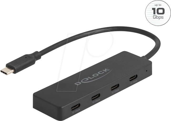 4043619643226 - DELOCK 64322 - USB 4-Port-Hub USB-C zu 4x USB-C