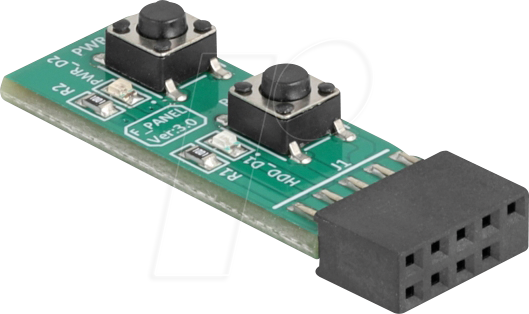 4043619643561 - DELOCK 64356 - Schalter mit Resettaste und Ein-   Austaste für PC-Mainboard