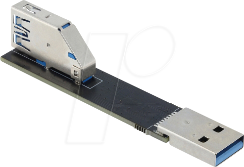 4043619674213 - DELOCK 67421 - Adapter USB 10 Gbps USB Typ-A Buchse > A-Stecker gedreht 90° ob