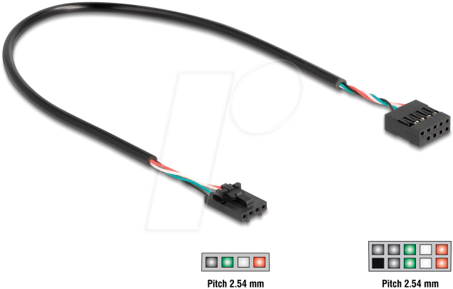 4043619830251 - DELOCK 83025 - USB 480 Mb s Kabel Pfostenbuchse 10 Pin auf 4 pin 030 m 4043619830251 - DELOCK 83025 - USB 480 Mb s Kabel Pfostenbuchse 10 Pin auf 4 pin 030 m