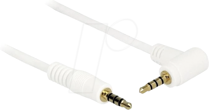 4043619847365 - DELOCK 84736 - Kabel Klinke 35 mm 4 Pin Stecker > Stecker gewinkelt 05 m w