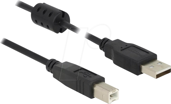 4043619848997 - USB-Kabel USB 20 USB-A Stecker USB-B Stecker 500 m Schwarz mit Ferritkern 84899