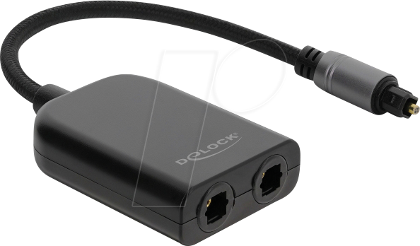 DELOCK 84961 - TOSLINK Splitter 1 In 2 Out, S/PDIF
