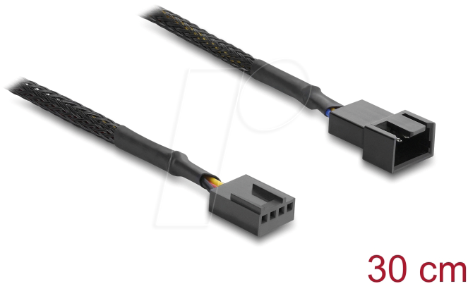 DELOCK 91360 - Verlängerungskabel PWM Stecker >  4 Pin-Buchse, 30 cm