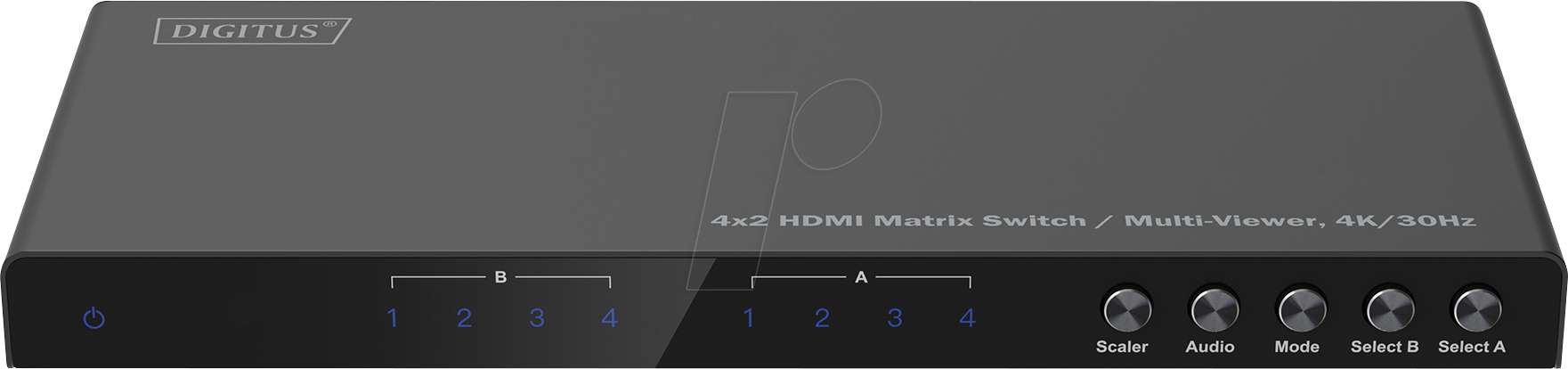 Image of DIGI 55345 - 4x2 HDMI Matrix Switch, MultiView, 4K 30Hz