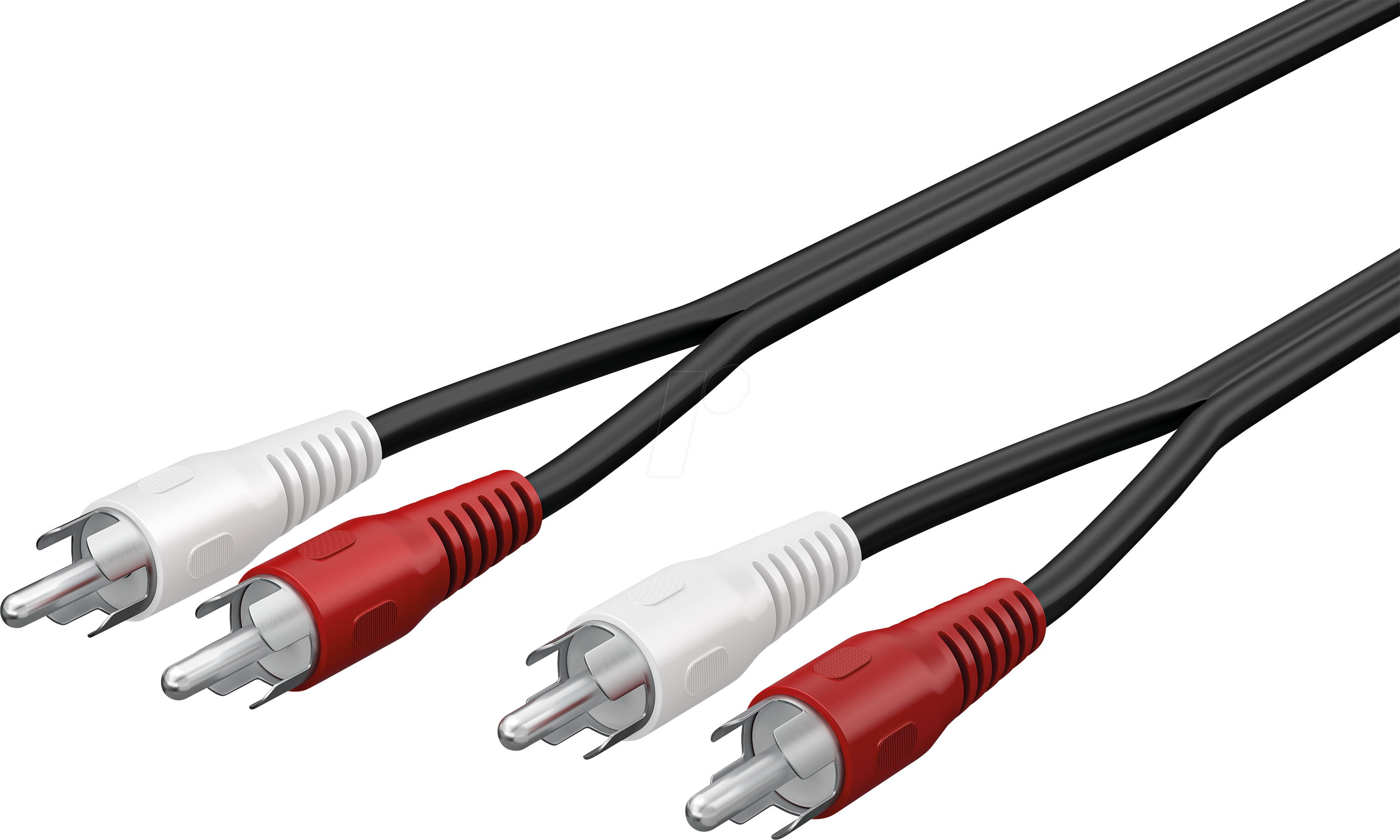 Stereo-Verbindungskabel 2x Cinch - 2x Cinch-Stecker (Audio links rechts) 2x Cinch-Stecker (Audio links rechts) 25 m (50029) - Goobay