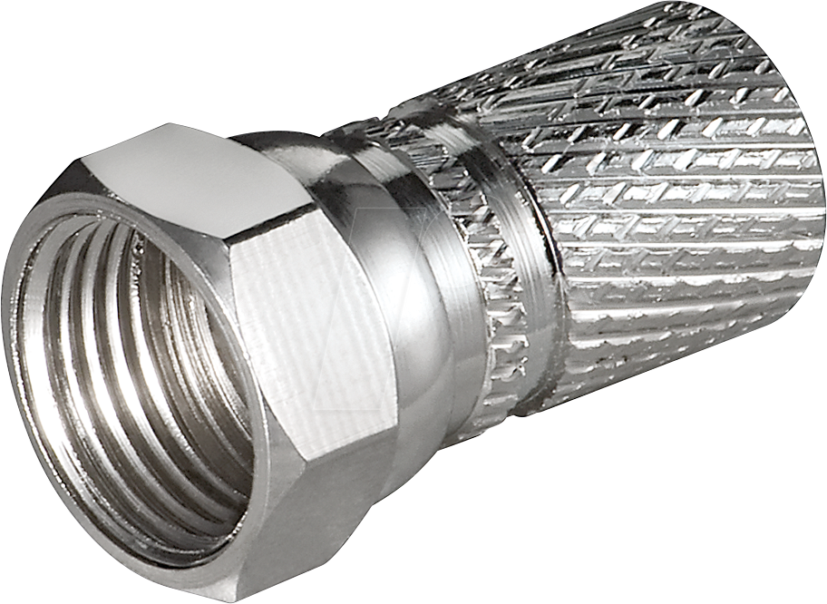 GOOBAY 51865 - F-Stecker, für Ø 7,3 mm Koaxialkabel, Aufdrehstecker, breite Mut