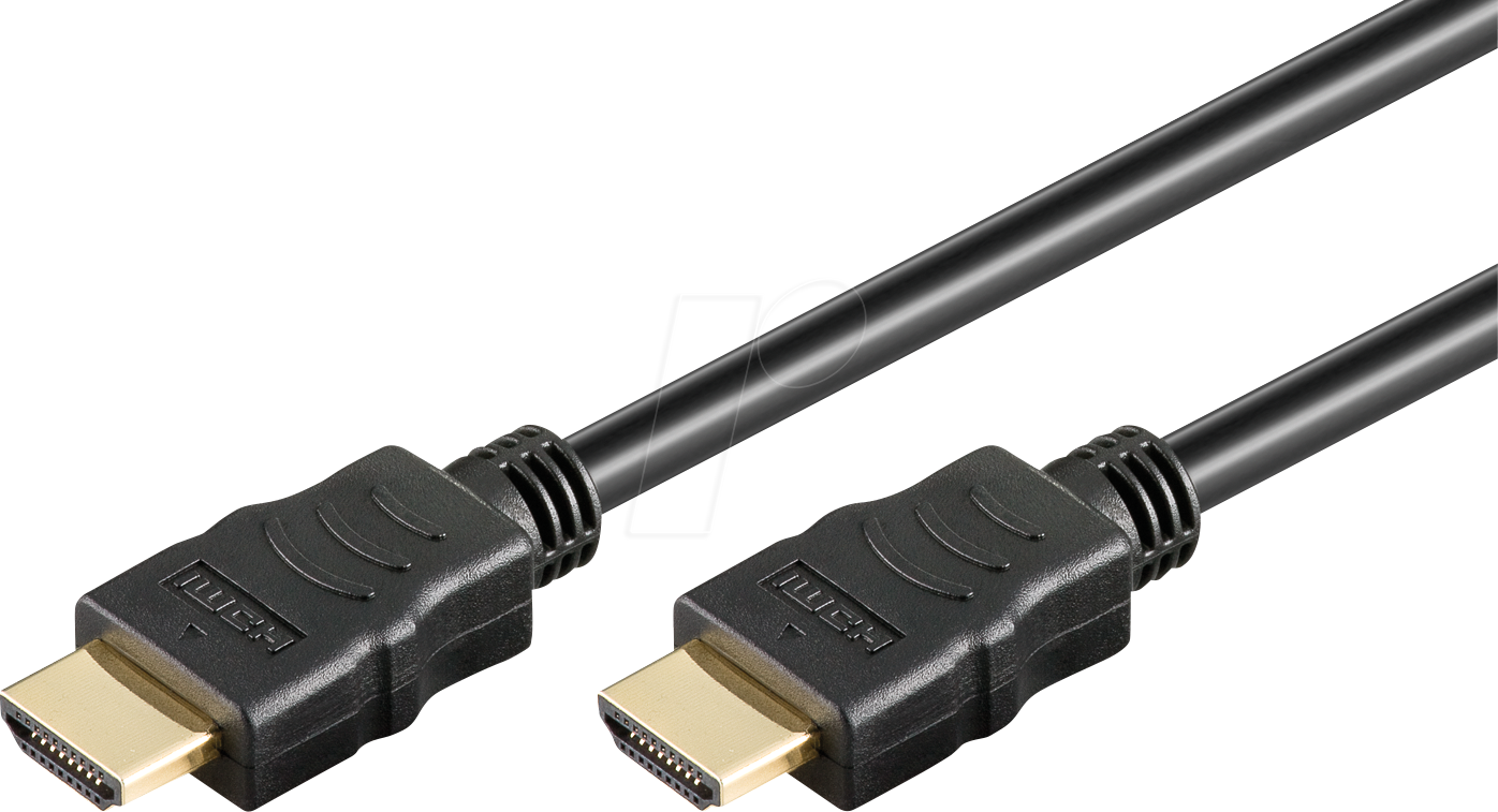 GOOBAY 80101 - High Speed HDMI Soft Kabel, 4K 60Hz, schwarz, 1,0 m