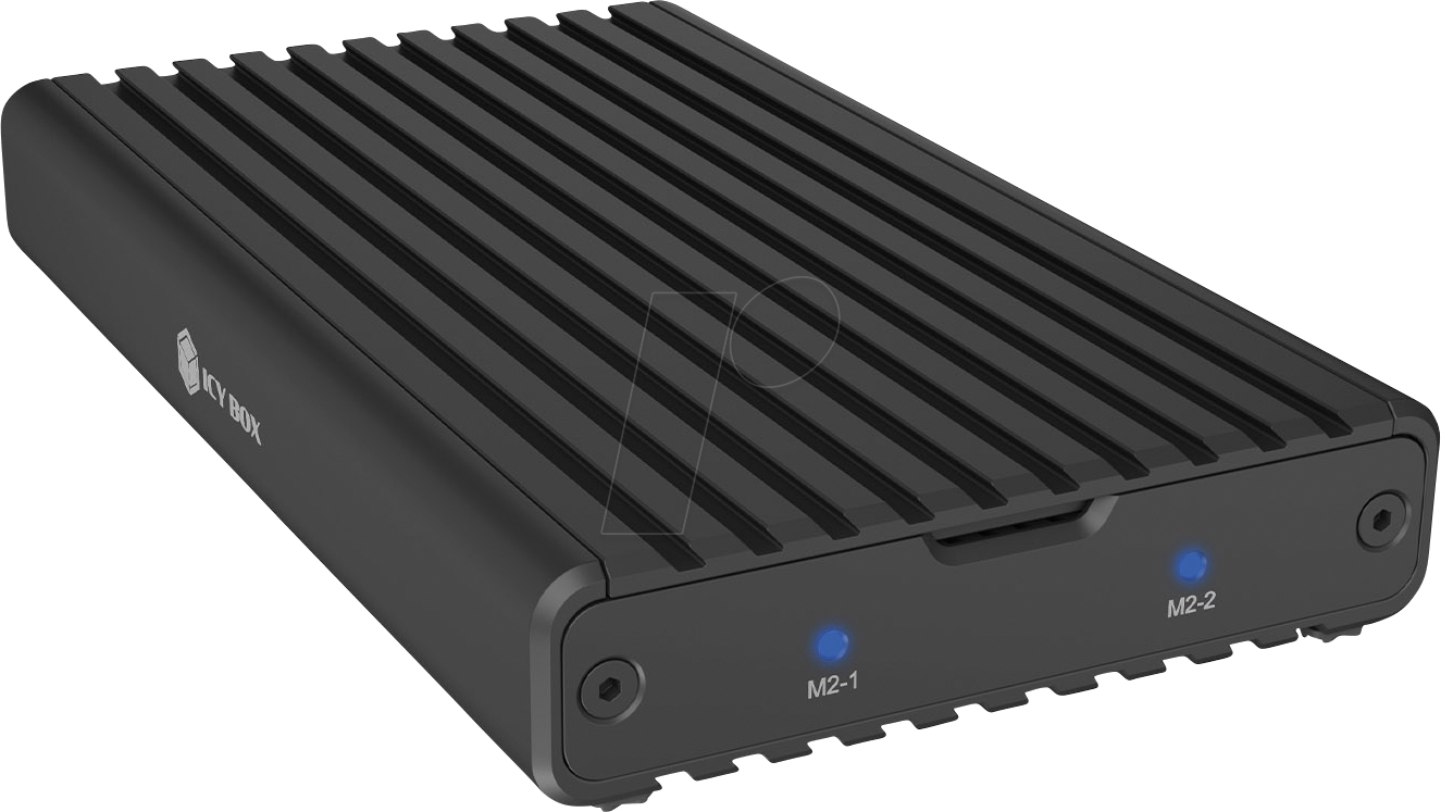4250078172024 - ICY IB-2817M-C32 - Externes 2x M2 NVMe SSD Gehäuse mit USB 32 4250078172024 - ICY IB-2817M-C32 - Externes 2x M2 NVMe SSD Gehäuse mit USB 32