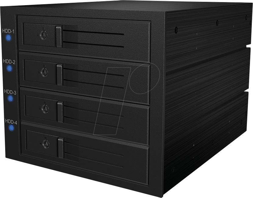 4250078173540 - ICY 574SSK-12G - Wechselrahmen 4x SAS SATA 35 HDD in 3x 525 EasySwap
