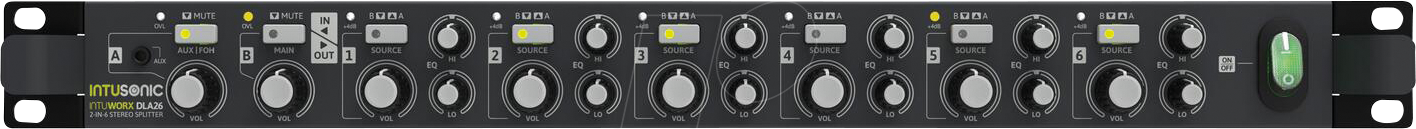 INTU 12604177 - INTUSONIC DLA26 Zonen-Verteiler 2-IN-6