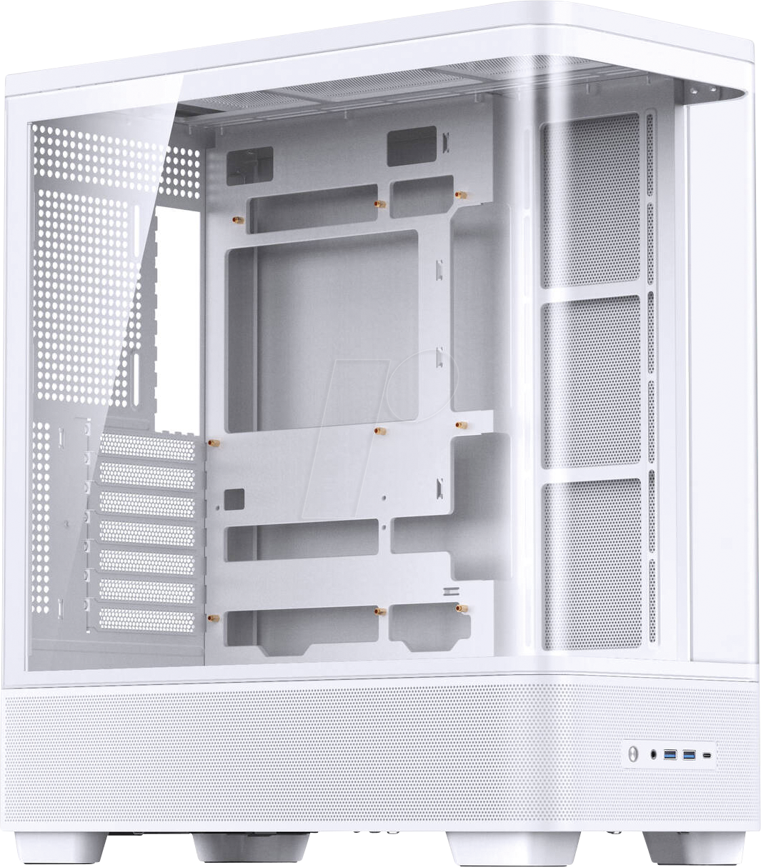 JNB 55027 - Jonsbo TK-5 Gehäuse, Midi-Tower, ATX, Tempered Glass, weiß