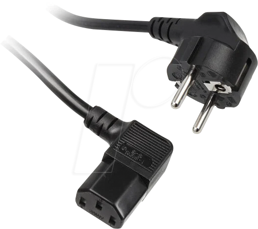 5999094000711 - 00711 - Kolink Netzkabel 18 m schw C13 90 Grad