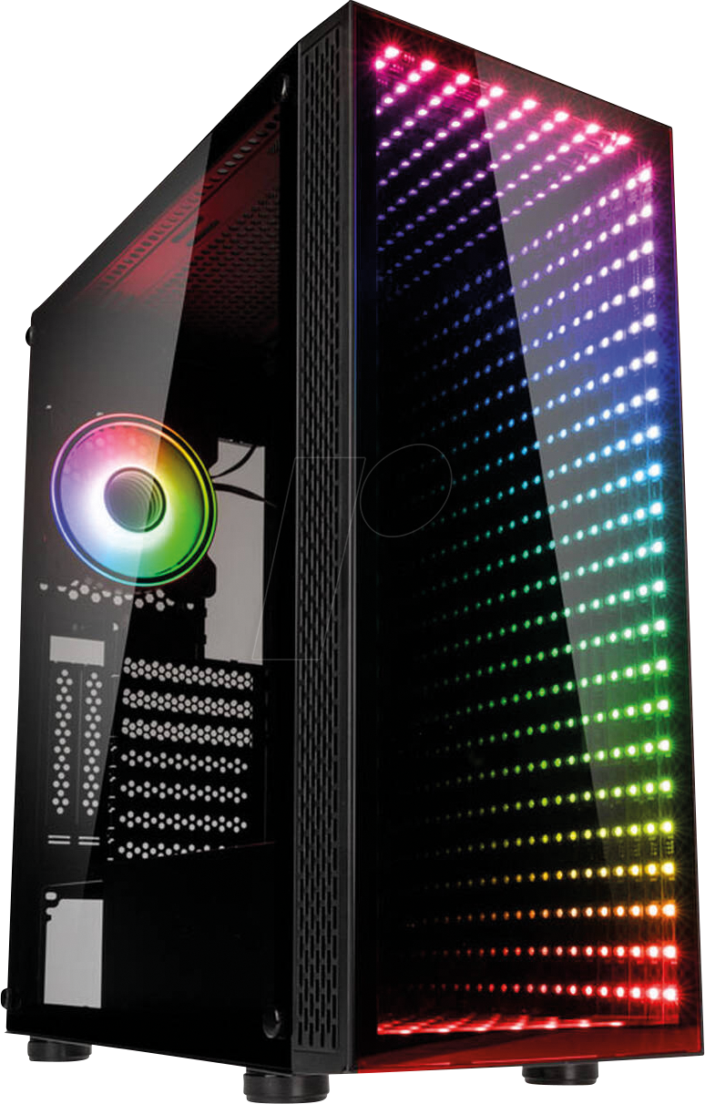 5999094004351 - VOID RIFT Midi-Tower Gaming-Gehäuse Gehäuse Schwarz