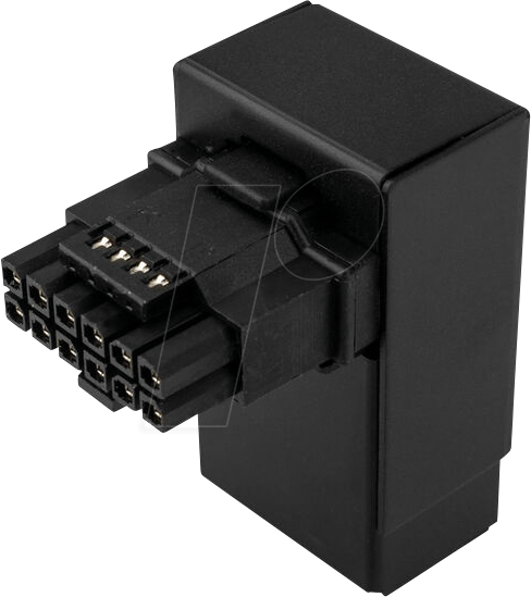 5999094005617 - 05617 - Kolink Core Pro 12V-2x6 90 Grad Adapter - Typ 1 schwarz