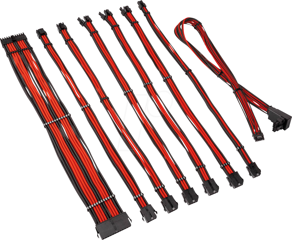 5999094005723 - 05723 - Kolink Core Pro Kabelset 12V-2x6 Typ 2 - schwarz rot