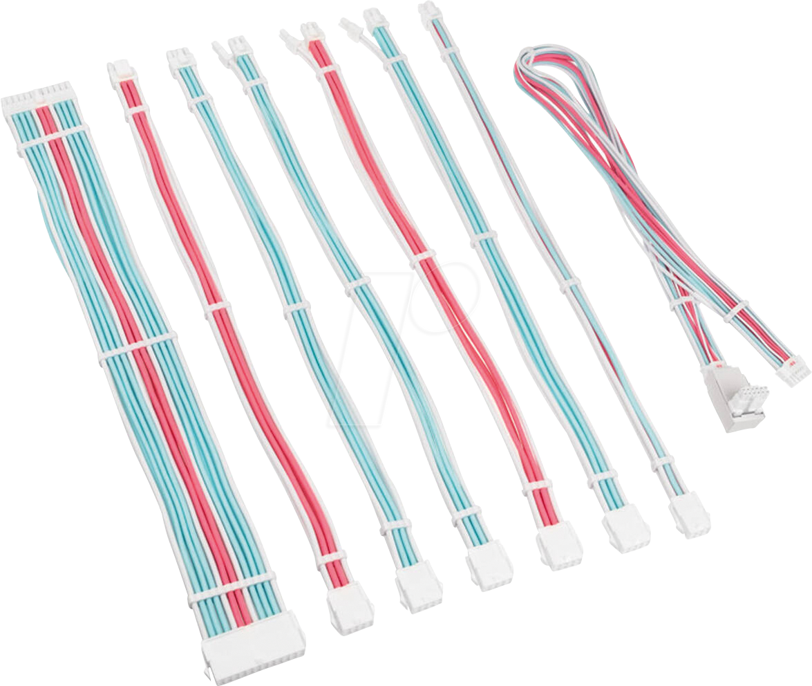 5999094005761 - 05761 - Kolink Core Pro Kabelset 12V-2x6 Typ 2 - weiß blau pink