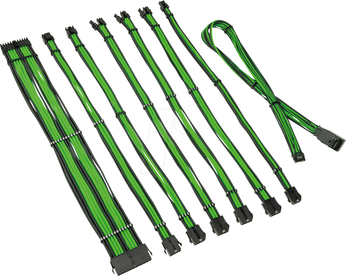 5999094005778 - 05778 - Kolink Core Pro Kabelset 12V-2x6 Typ 1 - grün