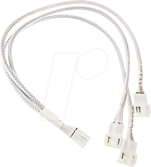 5999094006669 - 06669 - Kolink 1-3 PWM Lüfter Splitterkabel - 35 cm geflochten weiß