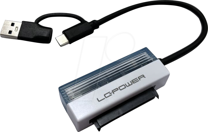 4262443280890 - LC-ADA-USB-S - LC Power Adapter USB-C   USB-A zu 25 HDD SDD