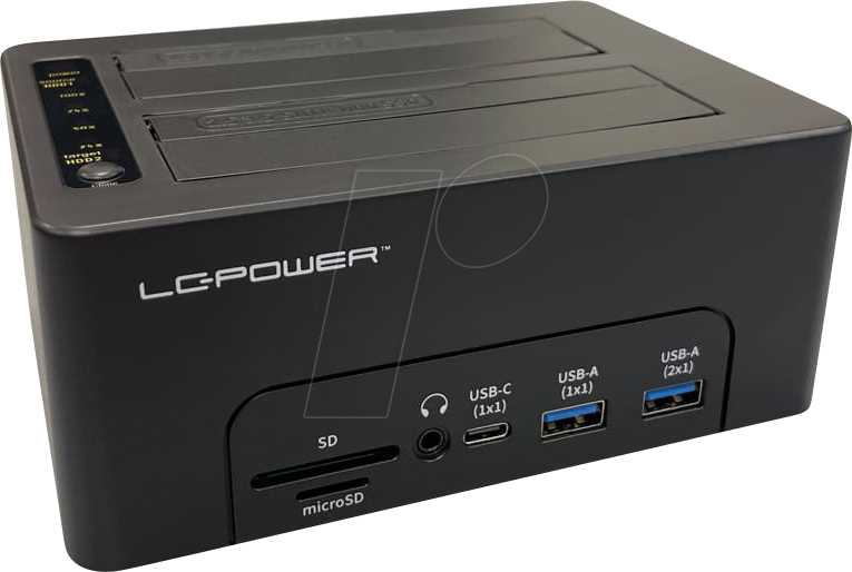 4262443280227 - LC-DOCK-C-MULTI - LC Power Clone-   Dockingstation für 25   35 HDD SSD
