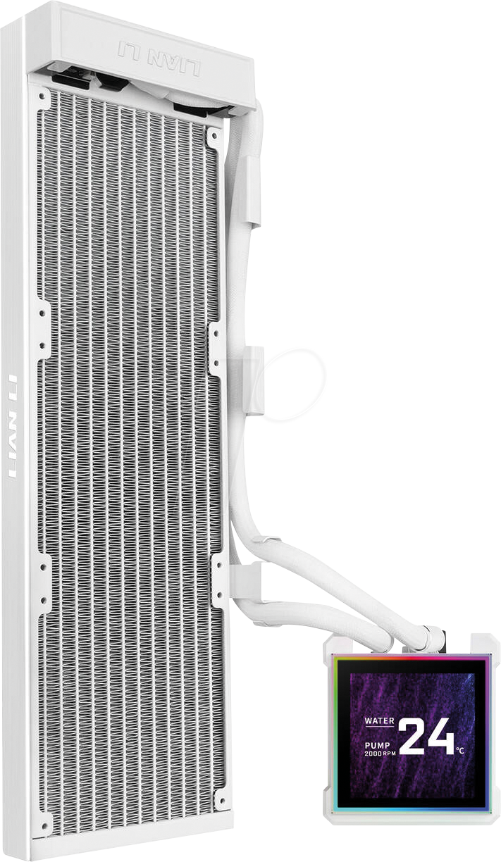 4718466021410 - LIAN HS2LCDS36NW - HydroShift II AiO-Wasserkühlung RGB LCD 360 mm ohne Lüfter w