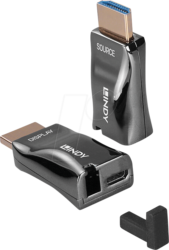 LINDY 38392 - Fibre Optic HDMI Dongle Extender,  4K60Hz, 300m
